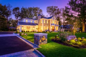 DCIM100GOPROGOPR0820. Stone home with all the lights on.