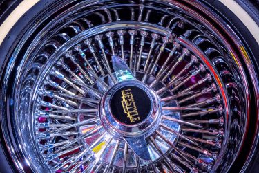 100 spoke Dayton wire wheels with white walls custom car, custom, classic car, lowrider, wheel, purple, chrome, shine, shiny, dayton, Impala, white wall, lifestyle, Los Angeles