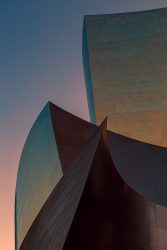 The famous Walt Disney Opera house in Los Angeles against the twilight. This image was invited to participate in the AQUA 2019 Art Show in Miami Beach Gehry, LA, Los Angeles, Walt Disney, Opera House, Opera, Design, Glass, Angles, Sunset, Modern, Abstract, architecture, design