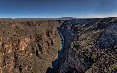 Panoramic, Canyon, Gorge, Red Rock, Landscape, Desert, river, new mexico, Taos, mountains