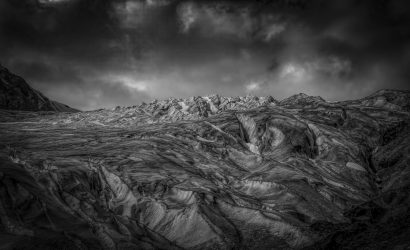 Black and White, landscape, glacier, craggy, rocky, rough, sharp, texture, contrast, glacier, ice, glacial, national park